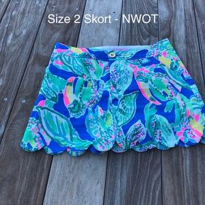 Lilly Pulitzer Skort - Size 2 - NWOT